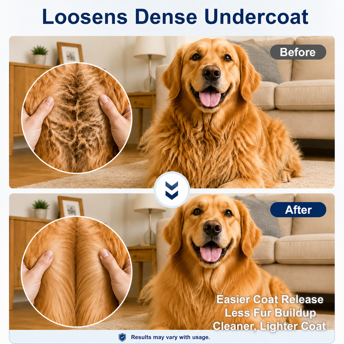 64 FL OZ Deshedding Dog Shampoo Sensitive Skin Friendly Lavender,Suitable for Breeds with Thick Double Coats, Combats and Reduces Shedding, Easier Blow-Drying & Brushing Lavender 64 FL OZ