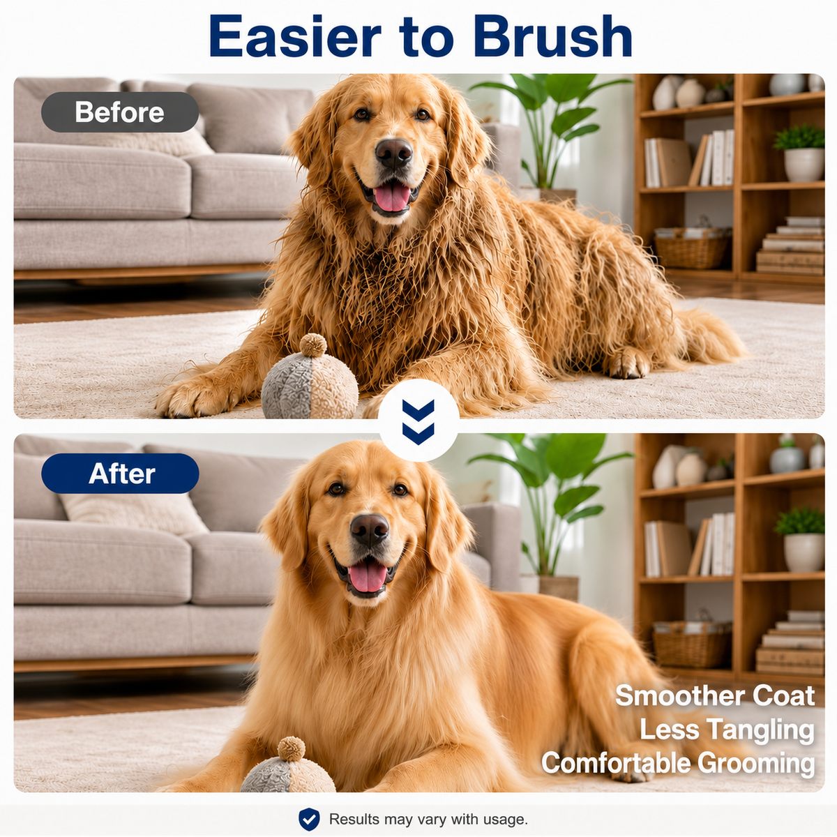 64 Fl Oz Deshedding Dog Shampoo for Double Coat Dogs Unscented,Sensitive Skin Friendly, Easier Blow-Drying Gentle Shed Control Shampoo for Undercoat Care